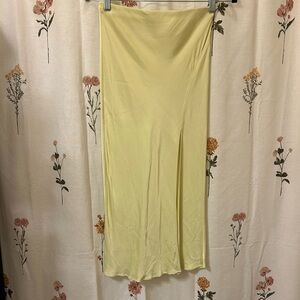 GB Girls Light Green Midi Skirt